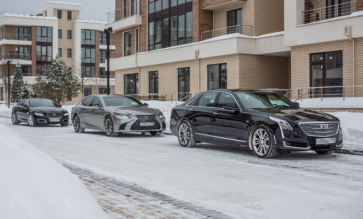 Cadillac CT6 против Jaguar XJ и Lexus LS. Сравнение без немецкого акцента