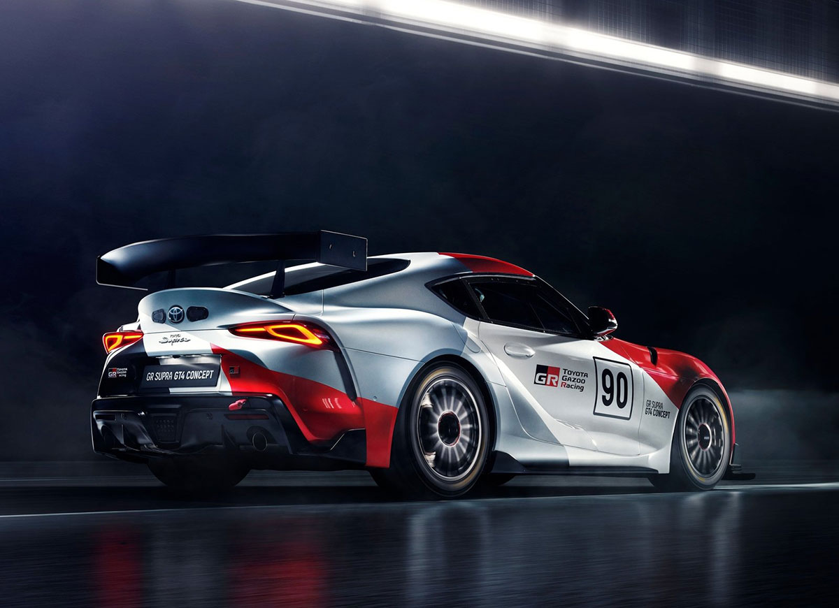 Toyota GR Supra GT4 Concept: каркас безопасности, гоночные «ковши» и «турбошестерка»
