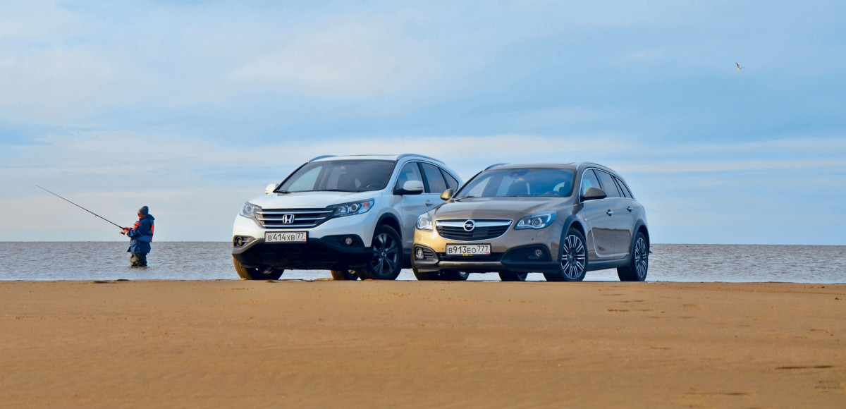 Honda CR-V и Opel Insignia Country Tourer. Эх, хвост, чешуя…