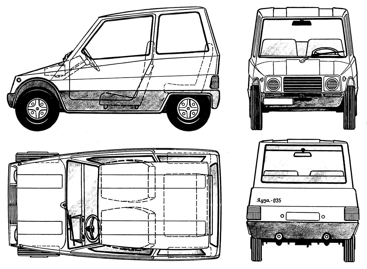 Микроавтомобиль «Яуза-035»: супер дешёвая самоделка из 90-х
