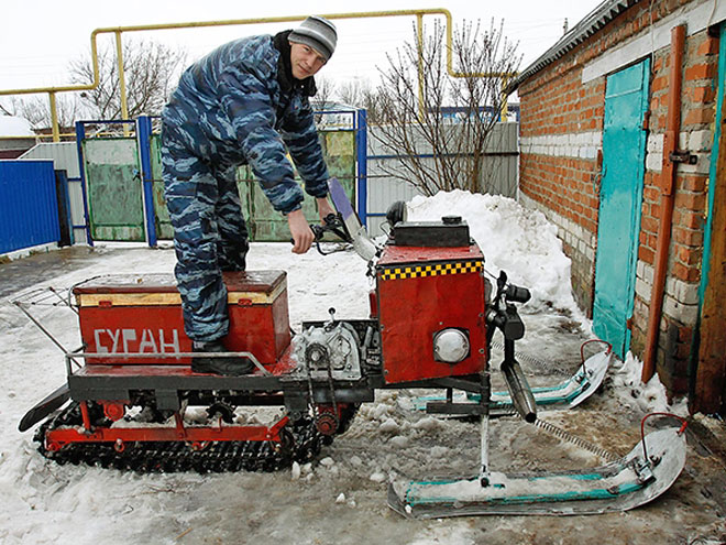 Самодельные снегоходы: сделано в России