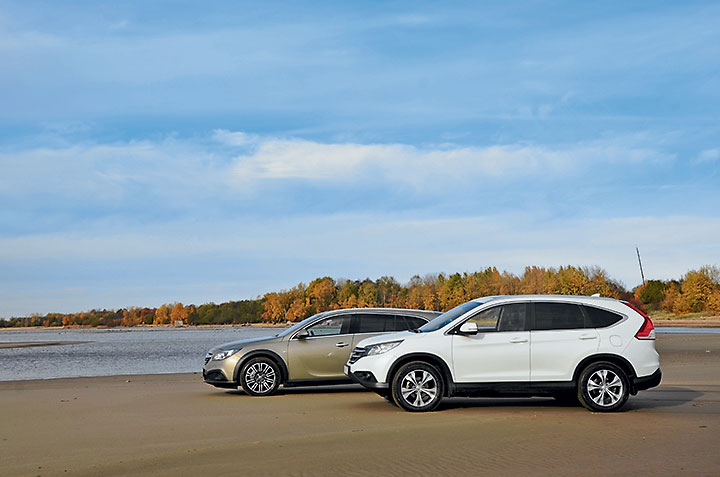 Honda CR-V и Opel Insignia Country Tourer. Эх, хвост, чешуя…