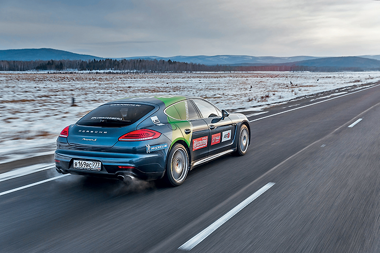 Плюс электрификация: на гибридах Porsche в Сибирь