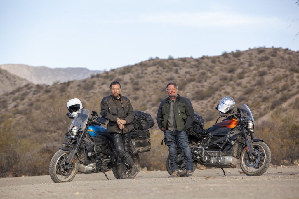 Юэн Мак-Грегор и Harley-Davidson в главных ролях в сериале «Долгий путь вверх»