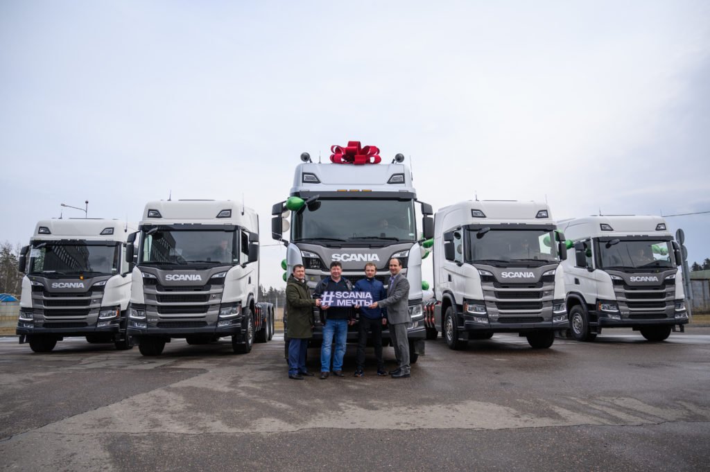 Тысячная Scania на метане отгружена российскому клиенту