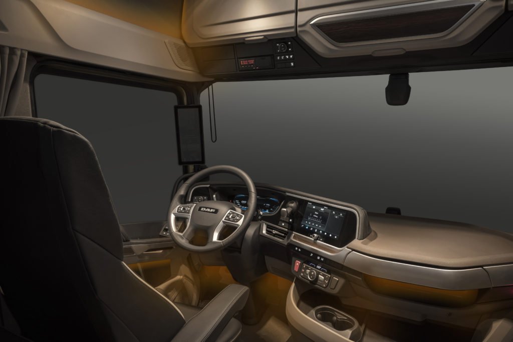 ambiant lights for homely feeling in new generation daf trucks