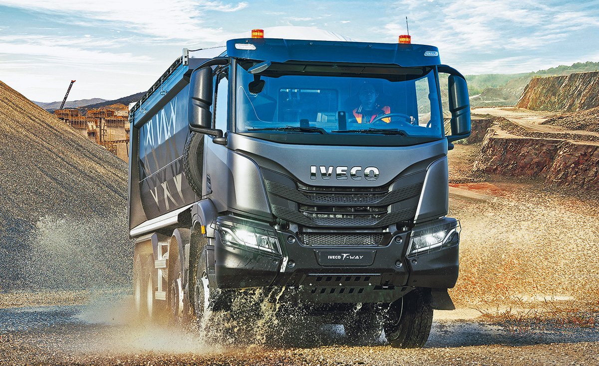 Карьерный самосвал Iveco T-Way: этот грузовик хочет, чтобы с ним обращались плохо