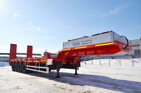 В России построили полуприцеп-тяжеловоз для Чукотки: он везёт 87 тонн и не боится бездорожья