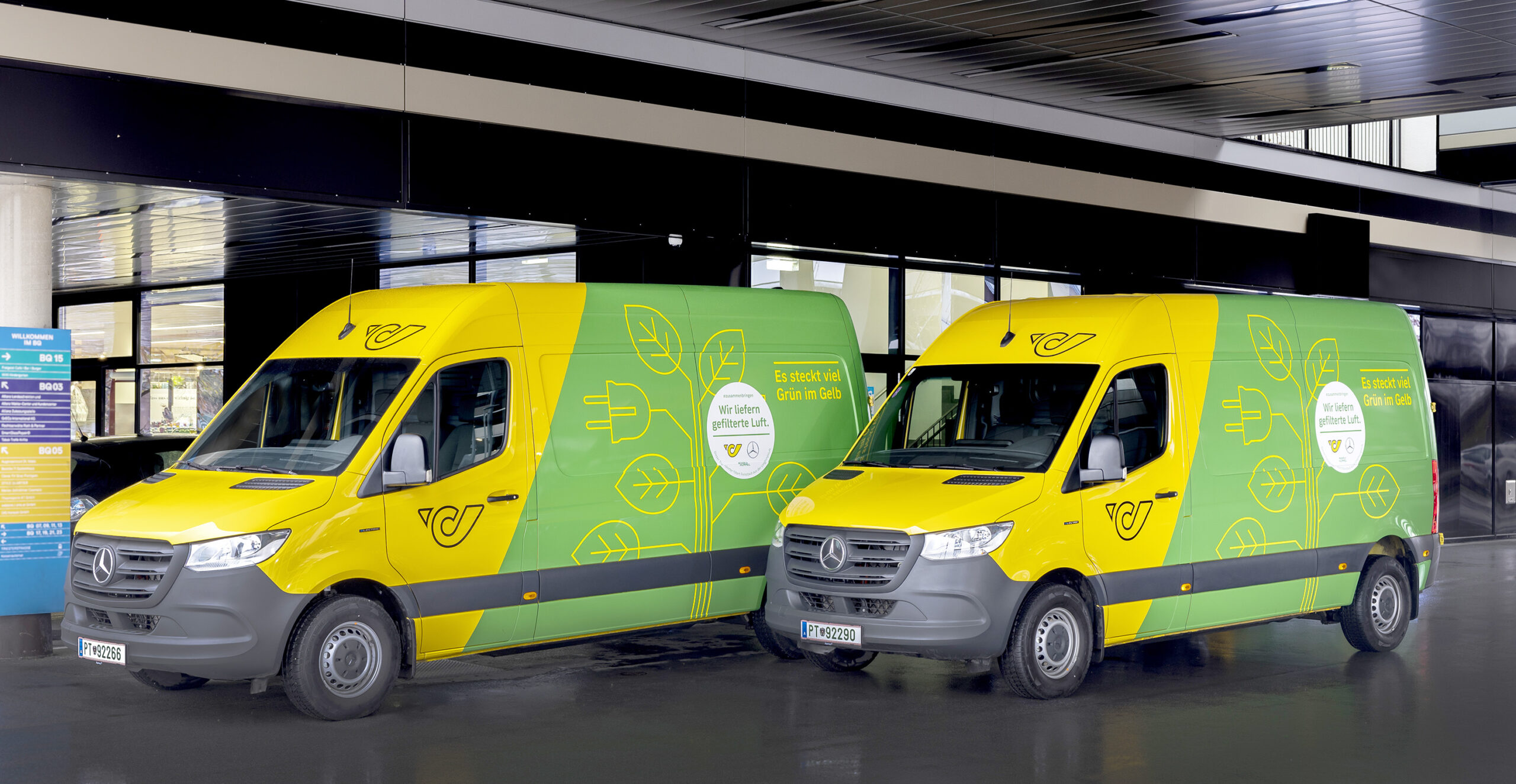 В Австрии начали использовать почтовые фургоны для очистки воздуха