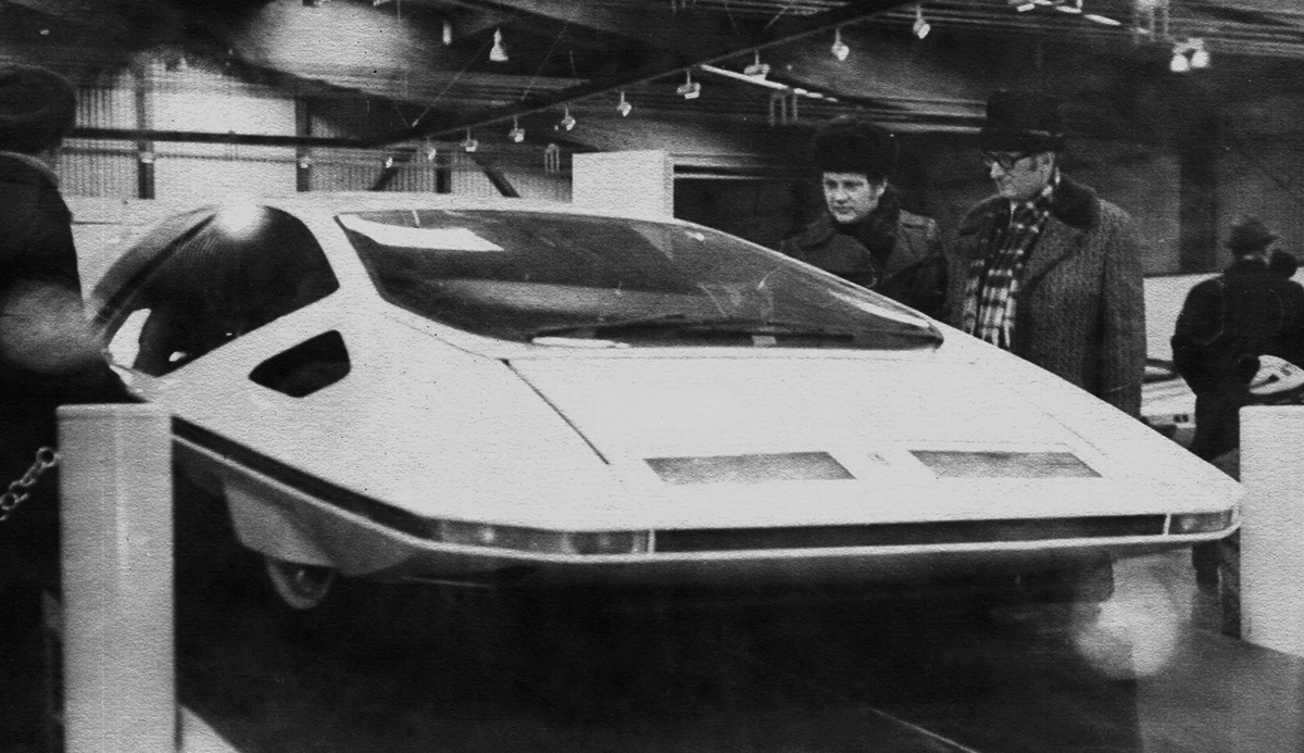 Футуристический концепт Pininfarina Modul 1971 года показали в Сокольниках 1979‑м.