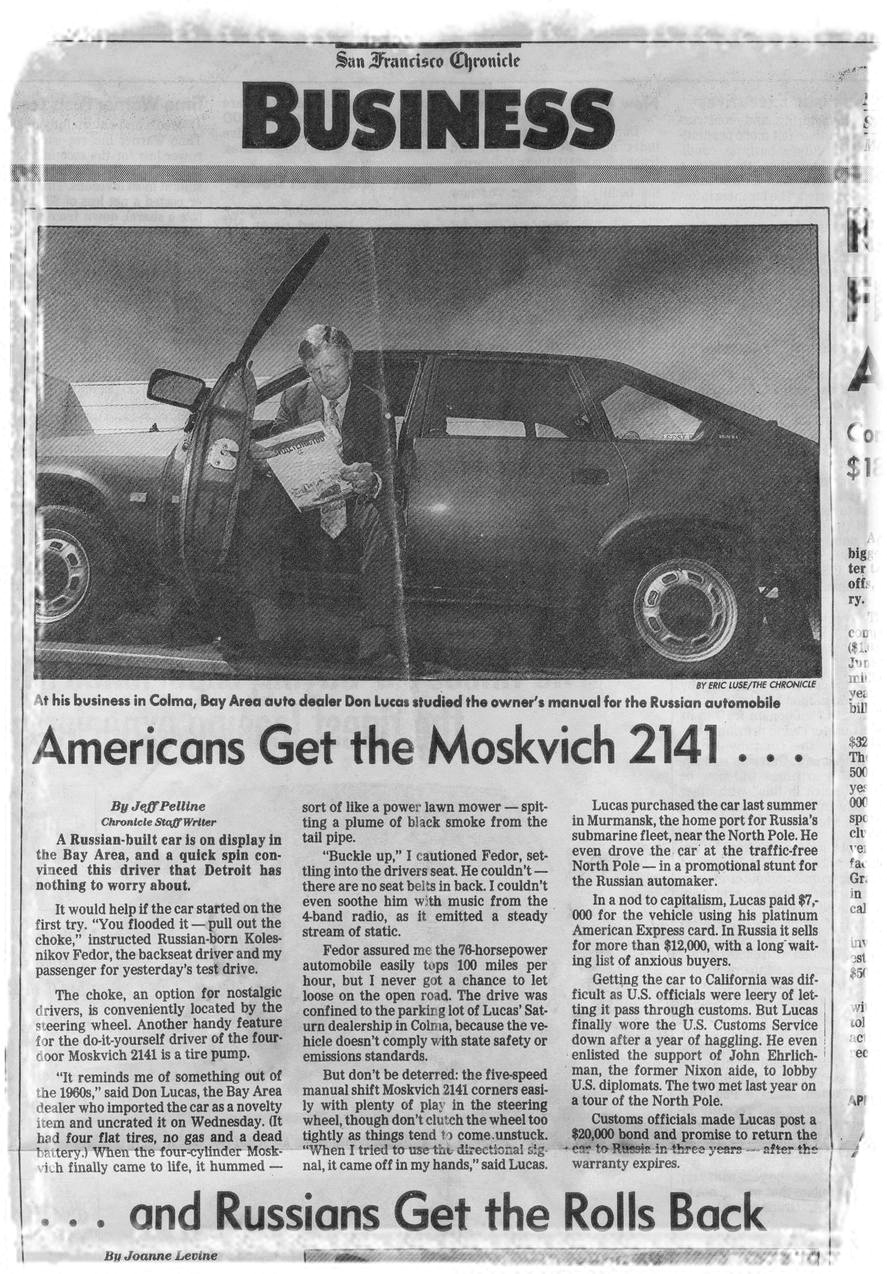 Гудбай, Америка: как советские автомобили пытались продавать в США и что из этого вышло