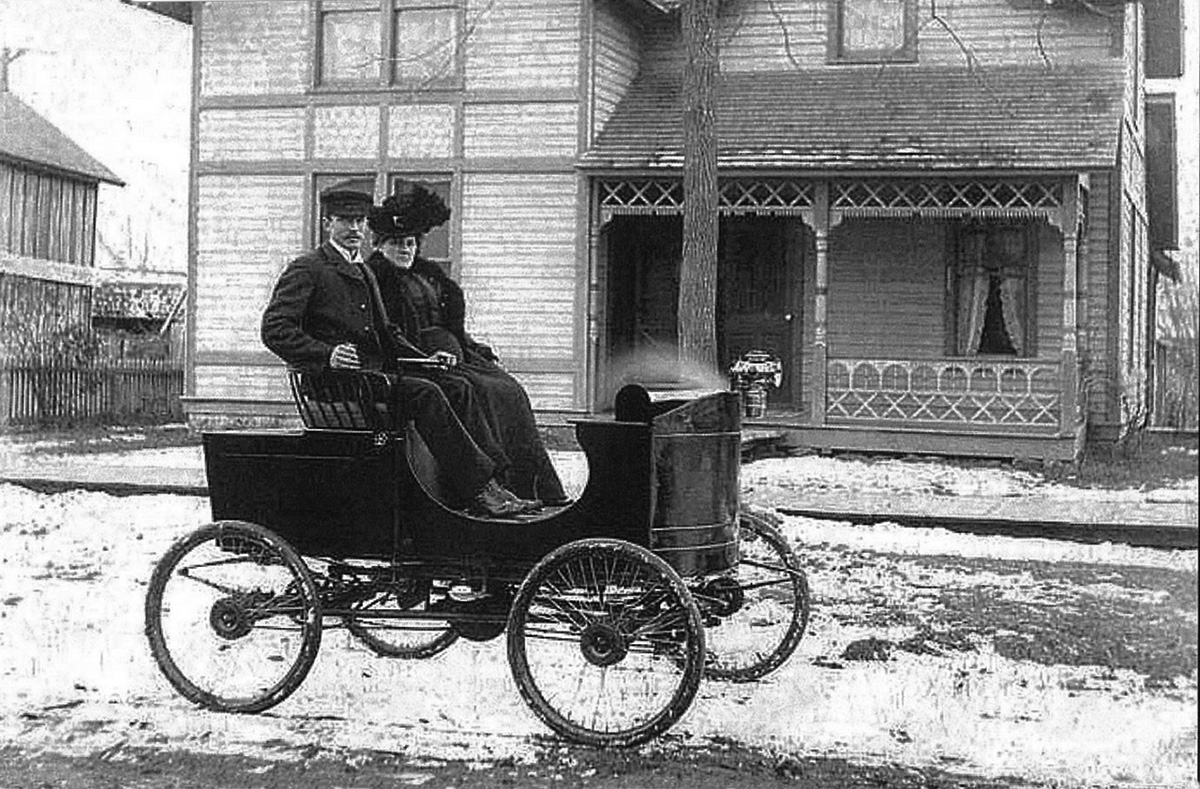 Полноприводный и полноуправляемый паровой автомобиль Чарльза Котта из Рокфорда, штат Иллинойс, 1901 г.